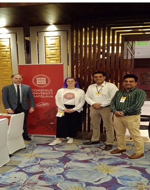 Prof. Peter Starchon and Ms. Veronika Koim from Comenius University, Slovakia, along with PIMSE faculty members Dr. Vasimraja Sayed & Mr. Mohd Talha Ahmad